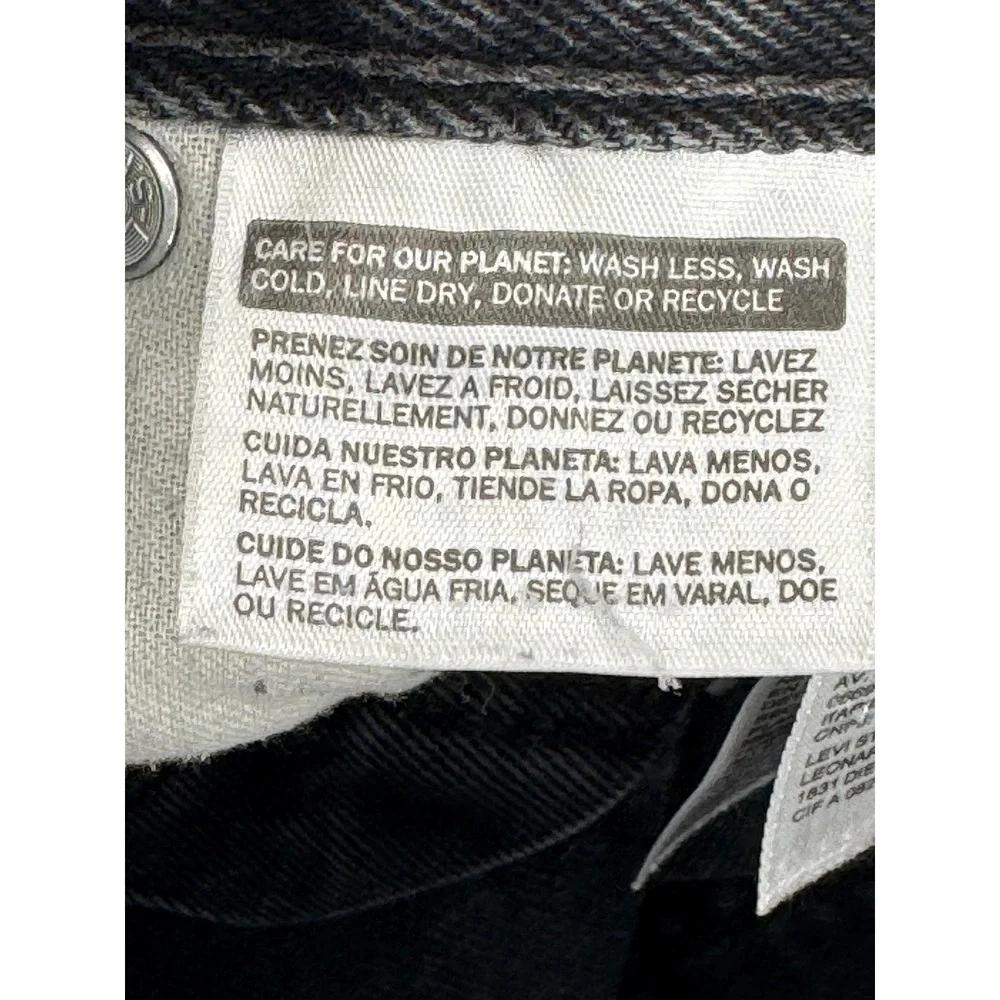 Levis 550 Relaxed Fit Black Jeans Mens W30 L30 Tapered Leg Denim‎